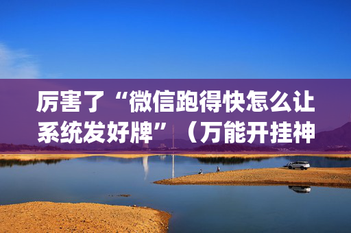 厉害了“微信跑得快怎么让系统发好牌”（万能开挂神器)