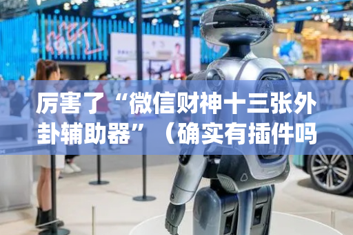 厉害了“微信财神十三张外卦辅助器”（确实有插件吗)