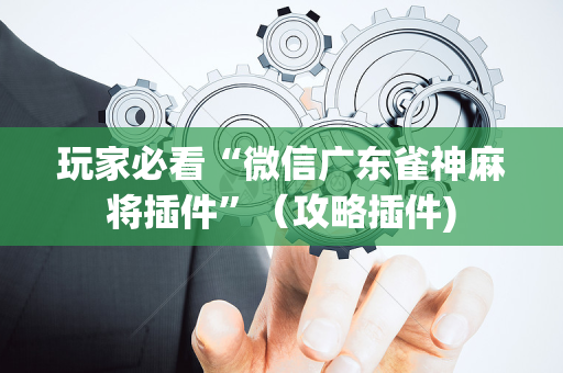 玩家必看“微信广东雀神麻将插件”（攻略插件)