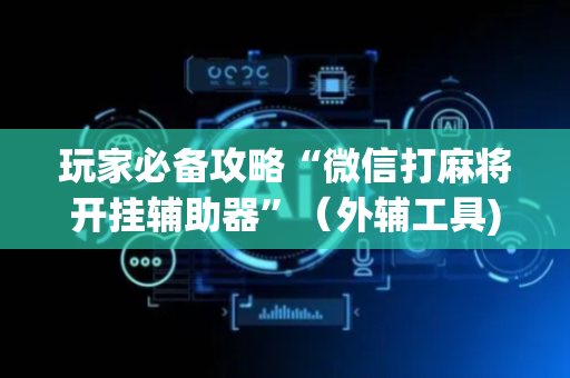 玩家必备攻略“微信打麻将开挂辅助器”（外辅工具)