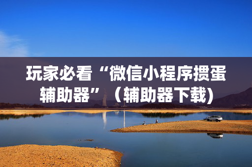 玩家必看“微信小程序掼蛋辅助器”（辅助器下载)