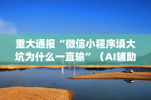 重大通报“微信小程序填大坑为什么一直输”（AI辅助胡牌规则)