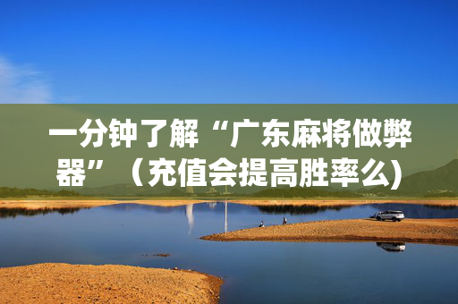 一分钟了解“广东麻将做弊器”（充值会提高胜率么)