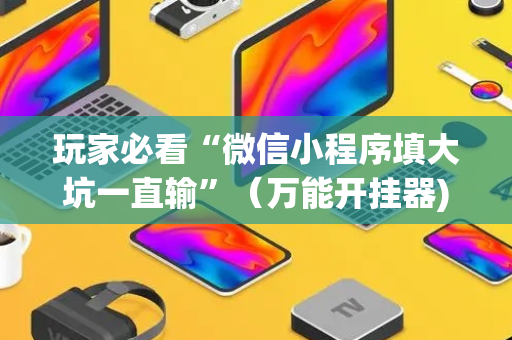 玩家必看“微信小程序填大坑一直输”（万能开挂器)