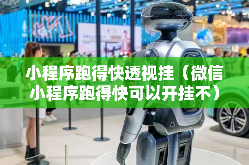 小程序跑得快透视挂（微信小程序跑得快可以开挂不）