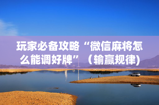 玩家必备攻略“微信麻将怎么能调好牌”（输赢规律)