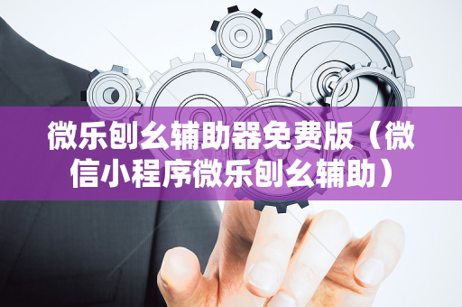 微乐刨幺辅助器免费版（微信小程序微乐刨幺辅助）