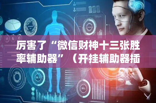 厉害了“微信财神十三张胜率辅助器”（开挂辅助器插件)