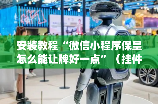 安装教程“微信小程序保皇怎么能让牌好一点”（挂件神器)