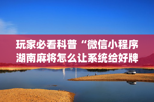 玩家必看科普“微信小程序湖南麻将怎么让系统给好牌”（辅助器插件)