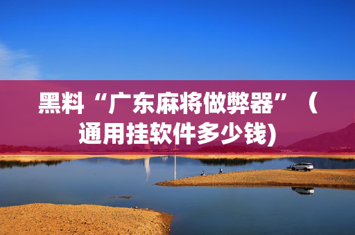 黑料“广东麻将做弊器”（通用挂软件多少钱)