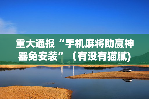 重大通报“手机麻将助赢神器免安装”（有没有猫腻)