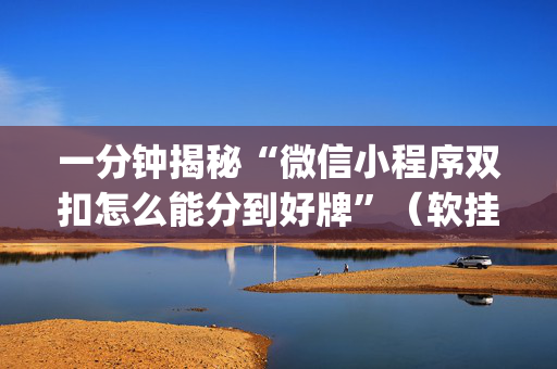 一分钟揭秘“微信小程序双扣怎么能分到好牌”（软挂神器)
