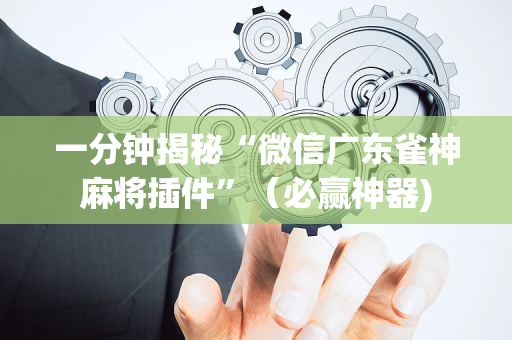 一分钟揭秘“微信广东雀神麻将插件”（必赢神器)