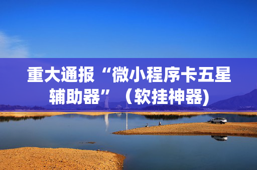 重大通报“微小程序卡五星辅助器”（软挂神器)