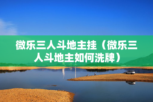 微乐三人斗地主挂（微乐三人斗地主如何洗牌）
