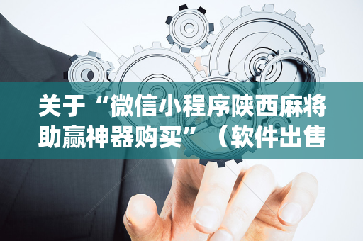 关于“微信小程序陕西麻将助赢神器购买”（软件出售)
