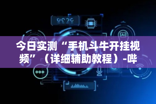 今日实测“手机斗牛开挂视频”（详细辅助教程）-哔哩哔哩