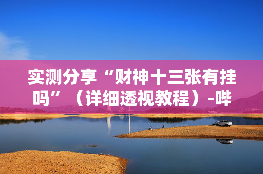 实测分享“财神十三张有挂吗”（详细透视教程）-哔哩哔哩