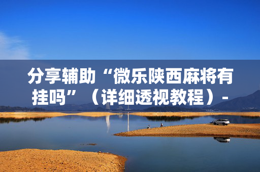 分享辅助“微乐陕西麻将有挂吗”（详细透视教程）-哔哩哔哩