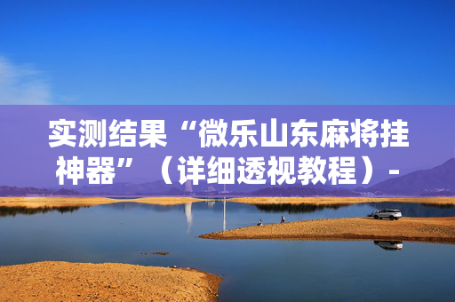 实测结果“微乐山东麻将挂神器”（详细透视教程）-哔哩哔哩