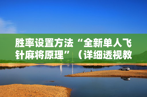 胜率设置方法“全新单人飞针麻将原理”（详细透视教程）-哔哩哔哩