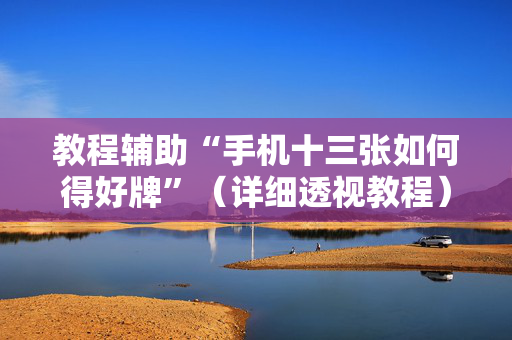 教程辅助“手机十三张如何得好牌”（详细透视教程）-哔哩哔哩