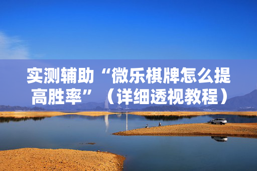 实测辅助“微乐棋牌怎么提高胜率”（详细透视教程）-哔哩哔哩