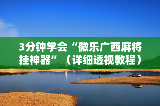 3分钟学会“微乐广西麻将挂神器”（详细透视教程）-哔哩哔哩