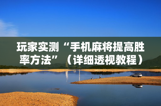 玩家实测“手机麻将提高胜率方法”（详细透视教程）-哔哩哔哩