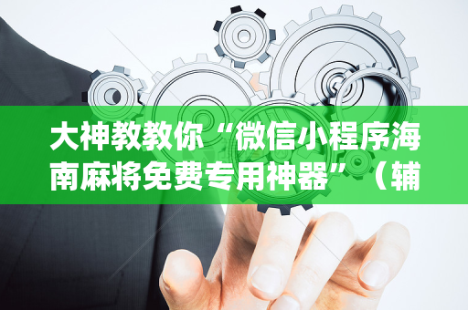 大神教教你“微信小程序海南麻将免费专用神器”（辅助器通用版)