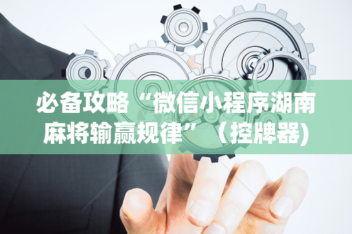 必备攻略“微信小程序湖南麻将输赢规律”（控牌器)