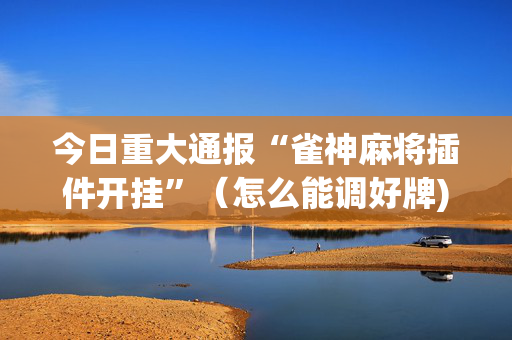 今日重大通报“雀神麻将插件开挂”（怎么能调好牌)