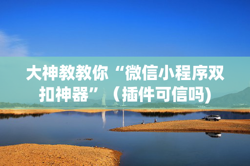 大神教教你“微信小程序双扣神器”（插件可信吗)