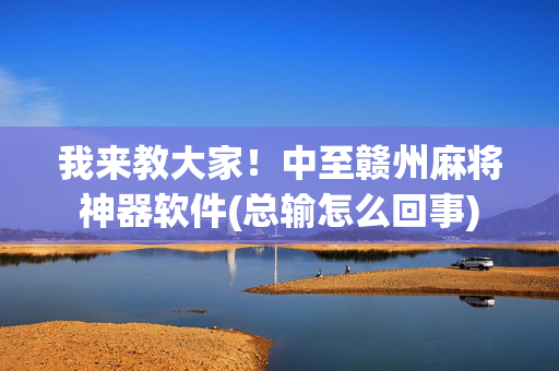 我来教大家！中至赣州麻将神器软件(总输怎么回事)