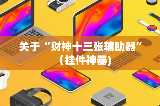 关于“财神十三张辅助器”（挂件神器)