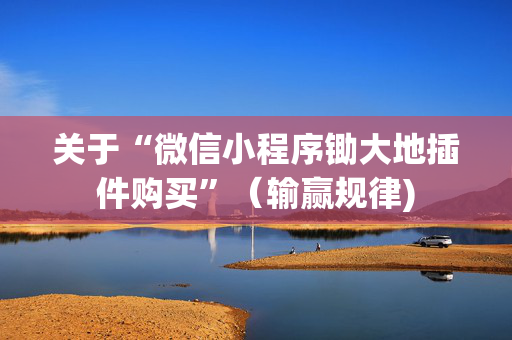 关于“微信小程序锄大地插件购买”（输赢规律)