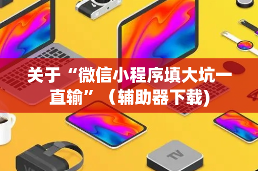 关于“微信小程序填大坑一直输”（辅助器下载)