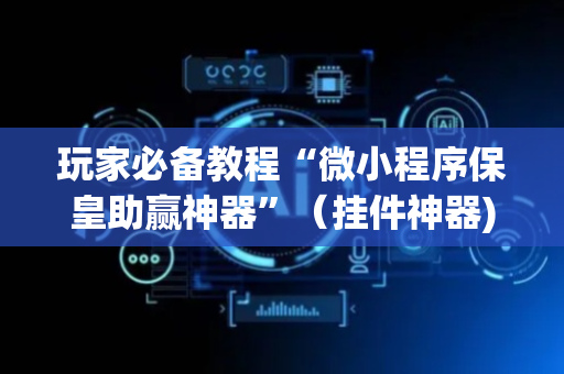 玩家必备教程“微小程序保皇助赢神器”（挂件神器)