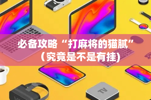 必备攻略“打麻将的猫腻”（究竟是不是有挂)