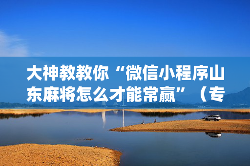 大神教教你“微信小程序山东麻将怎么才能常赢”（专用神器下载)