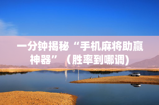 一分钟揭秘“手机麻将助赢神器”（胜率到哪调)