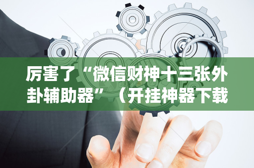 厉害了“微信财神十三张外卦辅助器”（开挂神器下载)