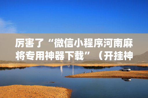厉害了“微信小程序河南麻将专用神器下载”（开挂神器下载)