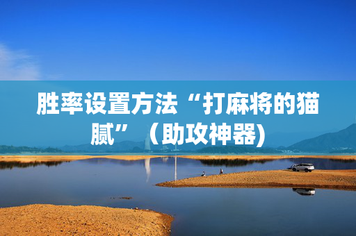 胜率设置方法“打麻将的猫腻”（助攻神器)