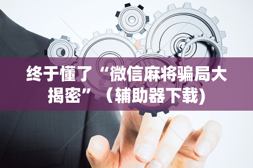 终于懂了“微信麻将骗局大揭密”（辅助器下载)