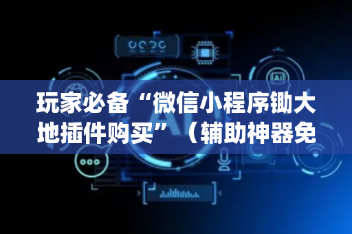 玩家必备“微信小程序锄大地插件购买”（辅助神器免费)