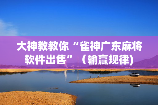 大神教教你“雀神广东麻将软件出售”（输赢规律)