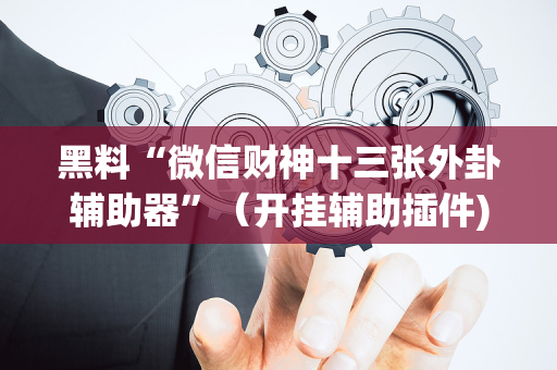 黑料“微信财神十三张外卦辅助器”（开挂辅助插件)