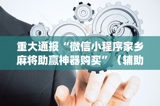重大通报“微信小程序家乡麻将助赢神器购买”（辅助器通用版)